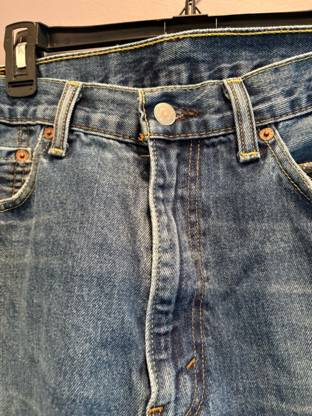 Levi's Light Blue Straight Jeans - Picture 6 of 12